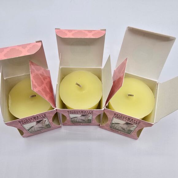 Bridgewater Candle Company Spring Dress Votive Candle lot of 3 NIB - Picture 4 of 4